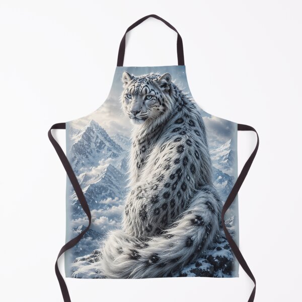 Item preview, Snow Leopard Walking Toward Camera | Snow Leopard Art | Winter Wildlife Fantasy | AI Snow Leopard Painting | Snow Leopard Wall Art designed and sold by ManJiangHong.