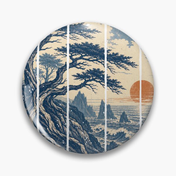 Item preview, Windswept Pines Along the Coast designed and sold by VisualArtsOasis.