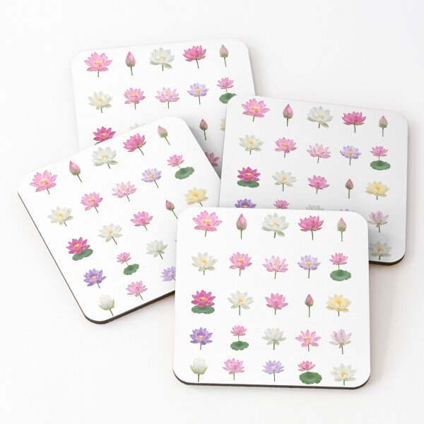 Item preview, Lotus Water Lily Flower Botanical Set Floral Elements Aesthetic designed and sold by Rehnair.
