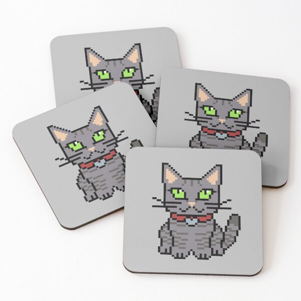 Item preview, Cute Pixel Art Tabby Cat | Retro 8-Bit Pixel Art designed and sold by OpenTabsDesigns.