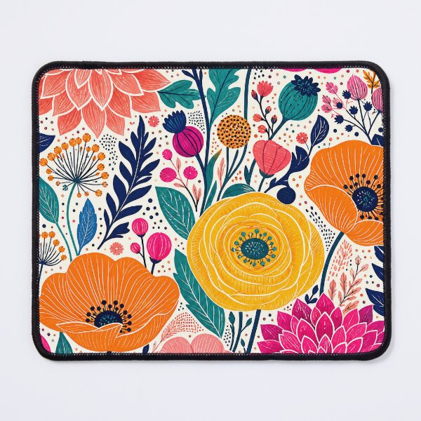 Item preview, Vibrant Whimsical Wildflower Garden Pattern designed and sold by The boys.