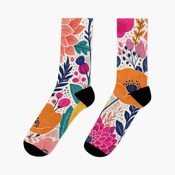 Item preview, Vibrant Whimsical Wildflower Garden Pattern designed and sold by The boys.