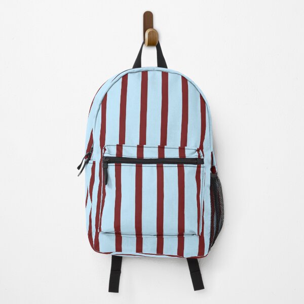 Item preview, Blue and Burgundy Red Cabana Stripes Vertical Pattern designed and sold by Pop & Punch.