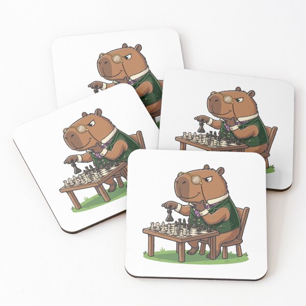 Item preview, Cute capybara chess player, funny sports design, Sports Gift designed and sold by BobaTeeStore.