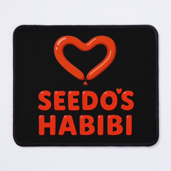 Item preview, Seedo’s Habibi - Cute Arabic Love Balloon Typography designed and sold by D-Islamic.