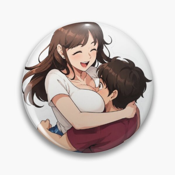 Artikelvorschau, Joyful Anime Hug Couple Sticker | Cute Romantic Embrace entworfen und verkauft von MeowLoka ⭐⭐⭐⭐.