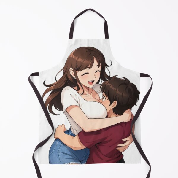 Item preview, Joyful Anime Hug Couple Sticker | Cute Romantic Embrace designed and sold by MeowLoka ⭐⭐⭐⭐.