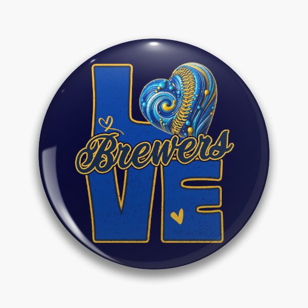 Item preview, Vintage Love Brewers Heart Distressed Sports Fan Team Spirit designed and sold by RockTheFeal.