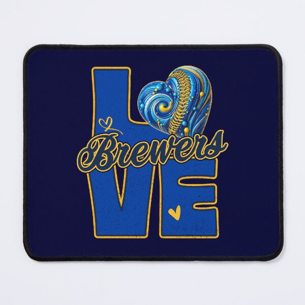 Item preview, Vintage Love Brewers Heart Distressed Sports Fan Team Spirit designed and sold by RockTheFeal.