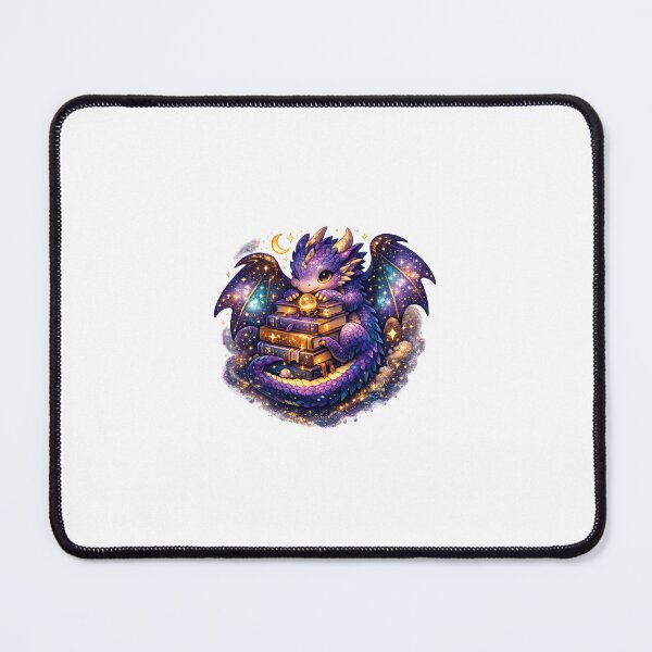 Item preview, Cosmic Book Dragon – Guardian of the Starlit Library designed and sold by FAZ-DESIGNS.