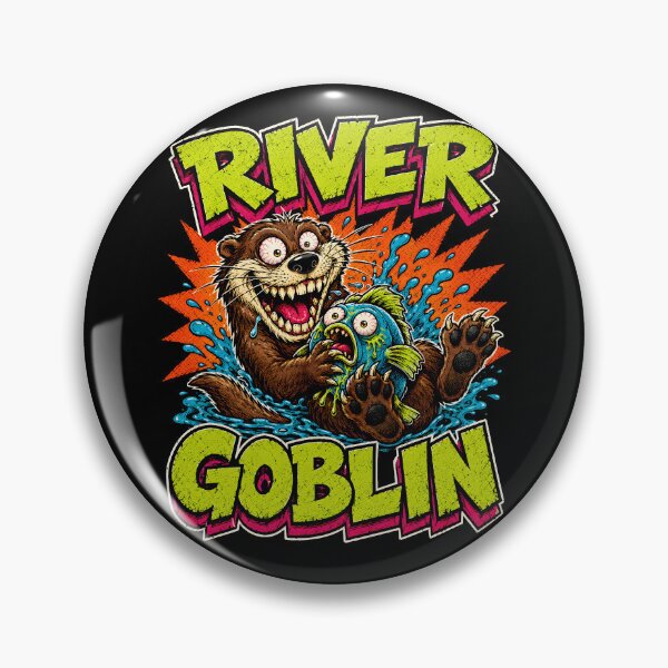 Item preview, River Goblin Deranged Otter Chaos designed and sold by Victor Shadehorn.