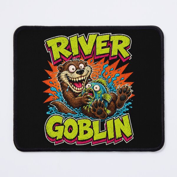 Item preview, River Goblin Deranged Otter Chaos designed and sold by Victor Shadehorn.