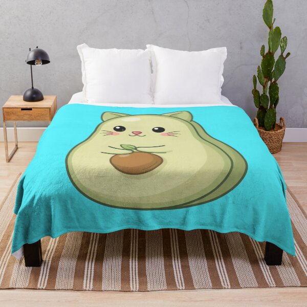 Item preview, Kawaii Cat as an Avocado designed and sold by Tiny Rage Crea.