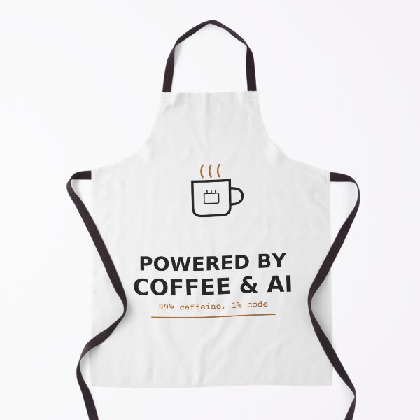 Item preview, Powered By Coffee And AI Funny Shirt designed and sold by AIHumorShop.