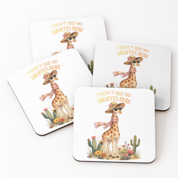 Item preview, Funny Giraffe in Sunglasses and Straw Hat Cottagecore Art designed and sold by MKTreasures.