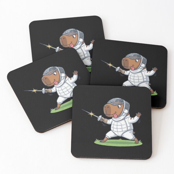 Item preview, Cute capybara Fencing, funny sports design, Sports Gift designed and sold by BobaTeeStore.
