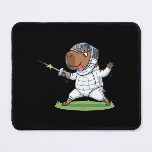 Item preview, Cute capybara Fencing, funny sports design, Sports Gift designed and sold by BobaTeeStore.