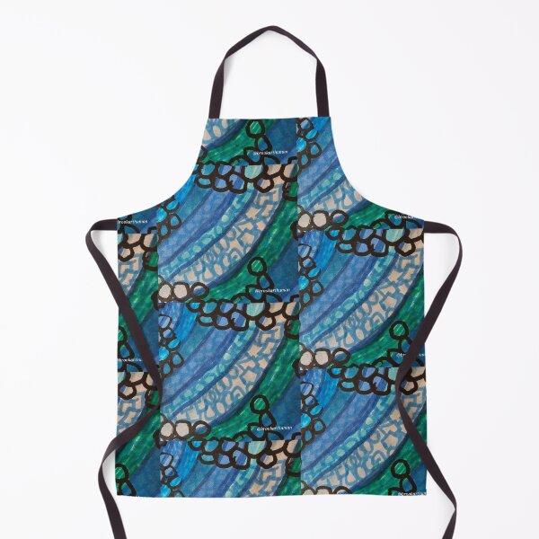 Item preview, Blue Curved Patterns designed and sold by DancingCreek.