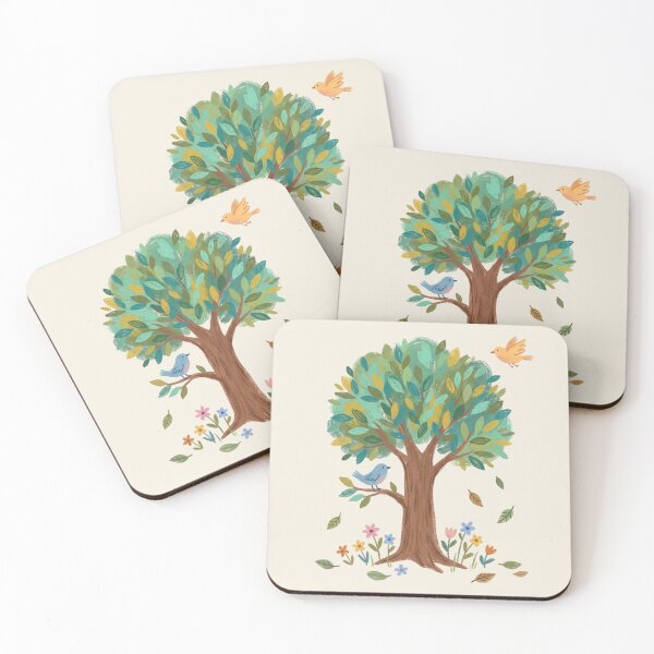 Item preview, Little Forest - Whimsical Boho Botanical Art with Birds 4 designed and sold by Pasteltone.
