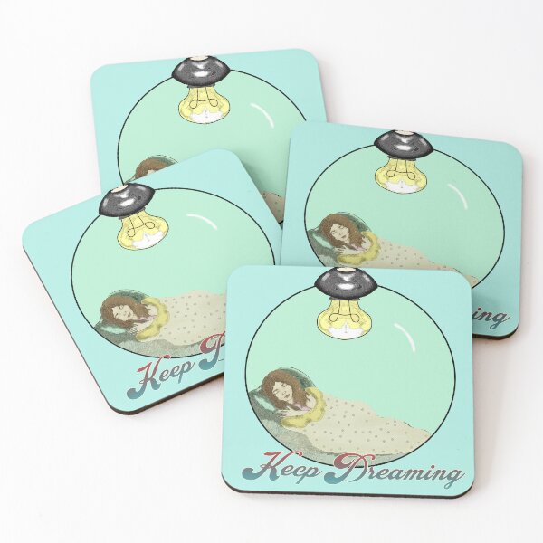 Item preview, Sleeping in a Lightbulb - Keep Dreaming Cozy Surreal Art designed and sold by Kyradem.