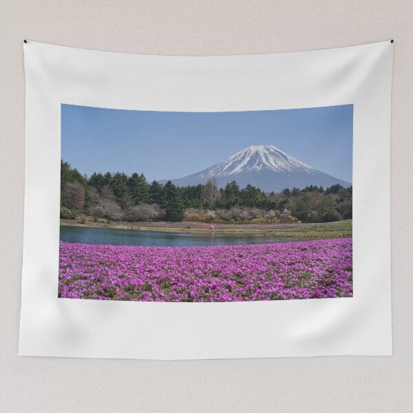 Item preview, Shibazakura field and pond near Mount Fuji designed and sold by Imagerisium.