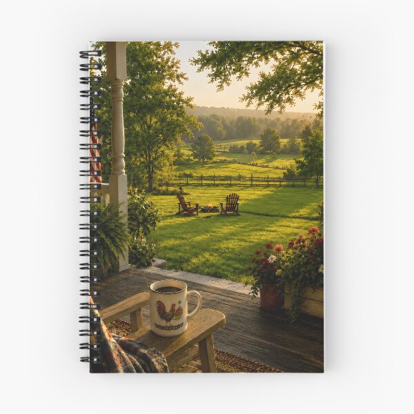 Item preview, Country Porch Morning Scene designed and sold by PuzzlingRooster.