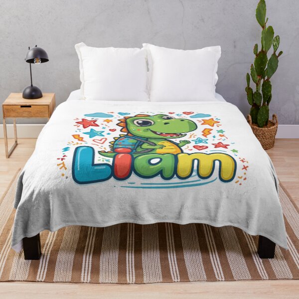 Item preview, Liam Cute Dinosaur Personalized Kids Back To School designed and sold by EchoPrint Co..