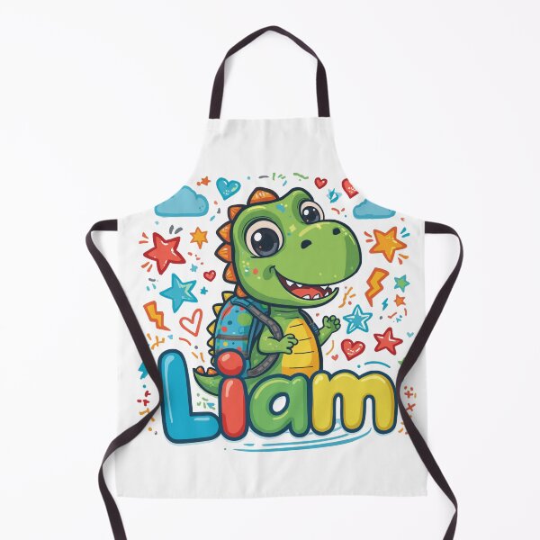 Item preview, Liam Cute Dinosaur Personalized Kids Back To School designed and sold by EchoPrint Co..