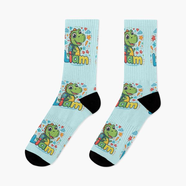 Item preview, Liam Cute Dinosaur Personalized Kids Back To School designed and sold by EchoPrint Co..