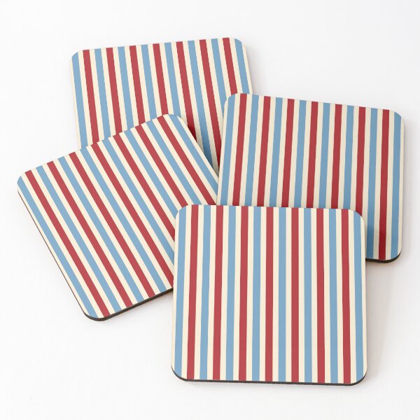 Item preview, Red Blue Beige Nautical Cabana Stripes Seamless Pattern designed and sold by Pop & Punch.