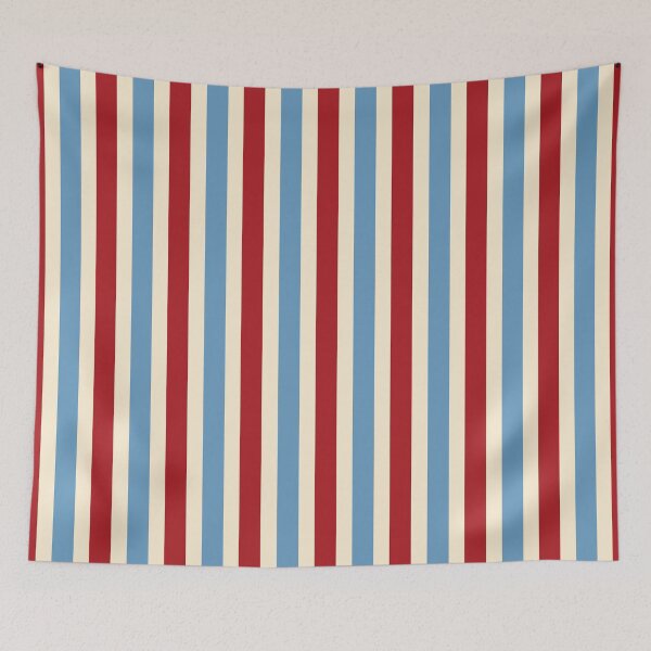 Item preview, Red Blue Beige Nautical Cabana Stripes Seamless Pattern designed and sold by Pop & Punch.
