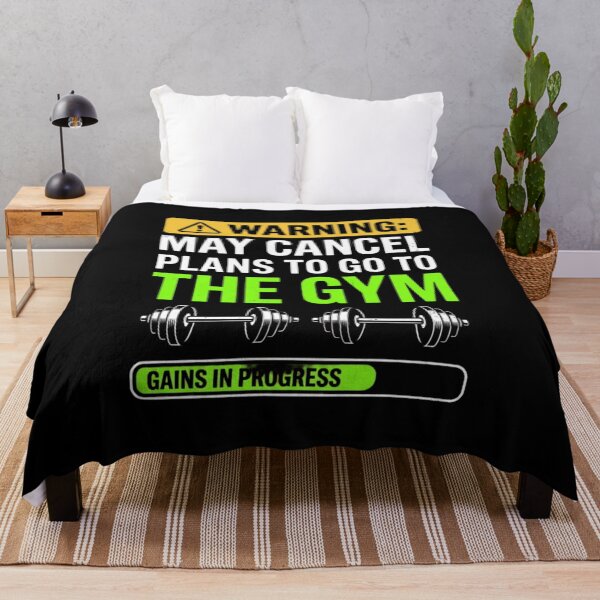 Item preview, Warning May Cancel Plans To Go To The Gym Funny Fitness T-Shirt designed and sold by PACS0011.