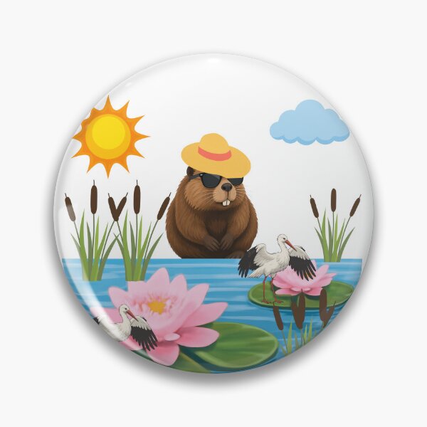 Item preview, Cool Beaver with Hat designed and sold by DidiDesignShop.