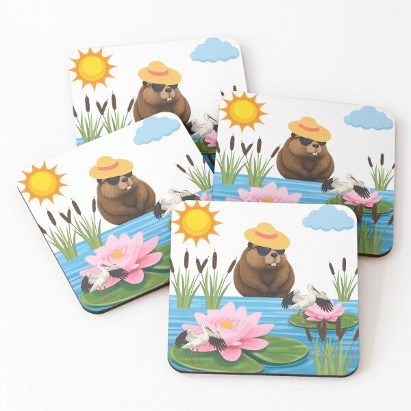 Item preview, Cool Beaver with Hat designed and sold by DidiDesignShop.