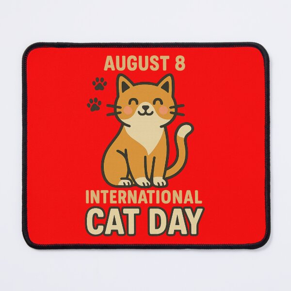 Item preview, August 8 International cat day designed and sold by QCena.