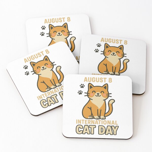Item preview, August 8 International cat day designed and sold by QCena.