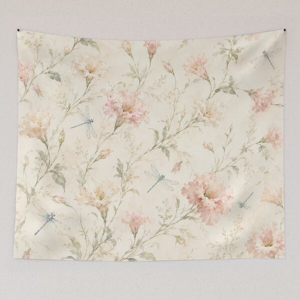 Item preview, Lisianthus and Dragonflies designed and sold by PurrfectWhisper.