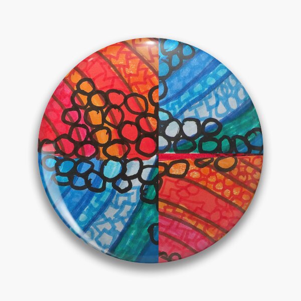 Item preview,  Red and BlueCurved Patterns  designed and sold by DancingCreek.