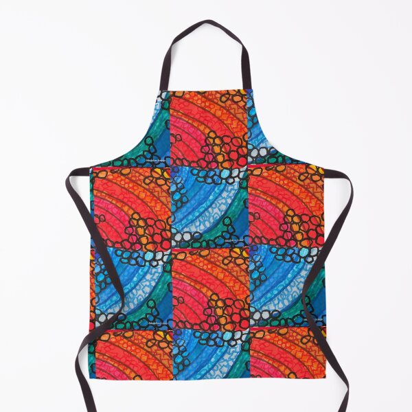 Item preview, Red and BlueCurved Patterns designed and sold by DancingCreek.