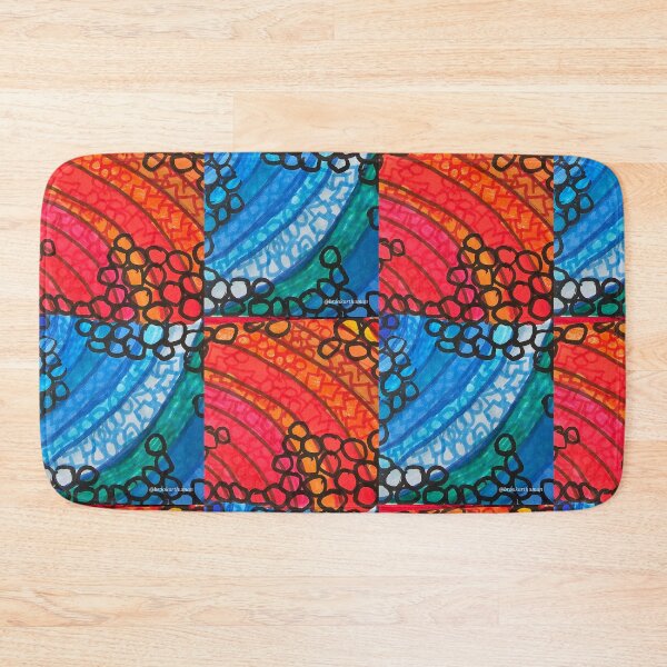Item preview,  Red and BlueCurved Patterns  designed and sold by DancingCreek.