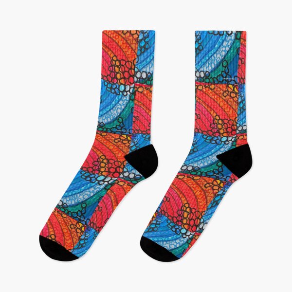 Item preview,  Red and BlueCurved Patterns  designed and sold by DancingCreek.