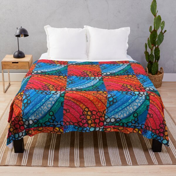 Item preview, Red and BlueCurved Patterns designed and sold by DancingCreek.