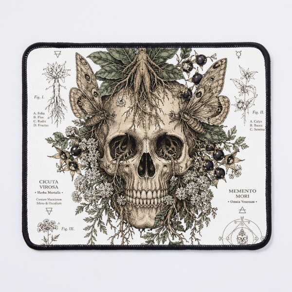 Item preview, Gothic Botanical Skull Dark Academia Witch designed and sold by DigitalDream Gallery.