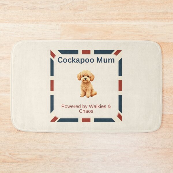 Item preview, Cockapoo Mum Classic Edition Funny British Dog Gift – Powered by Walkies & Chaos designed and sold by BritPetBoutique.