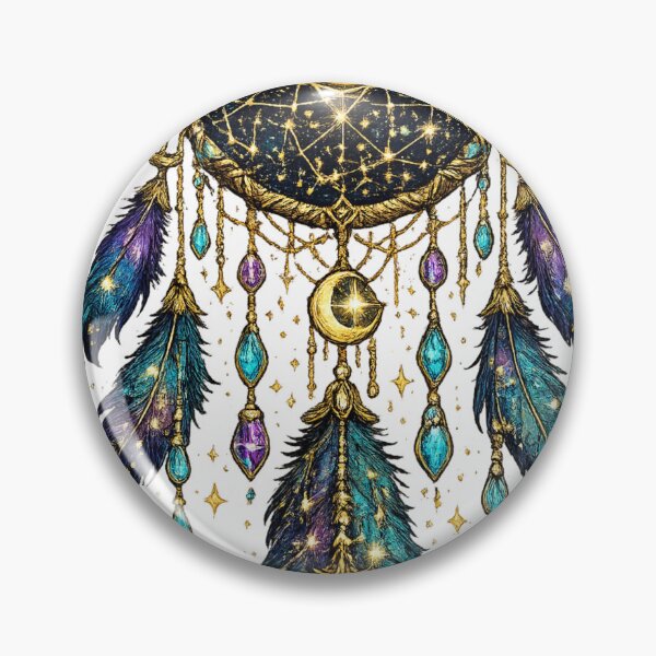 Item preview, Celestial Moon Dreamcatcher | Mystical Astrology Decor | Cosmic Boho Spiritual Art designed and sold by irfanshikh.