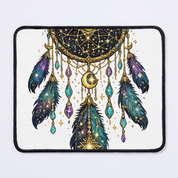 Item preview, Celestial Moon Dreamcatcher | Mystical Astrology Decor | Cosmic Boho Spiritual Art designed and sold by irfanshikh.