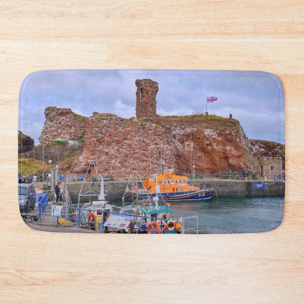 Item preview, Dunbar Harbour with RNLI Lifeboat and Fishing Boats designed and sold by Violaman.