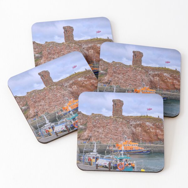 Item preview, Dunbar Harbour with RNLI Lifeboat and Fishing Boats designed and sold by Violaman.