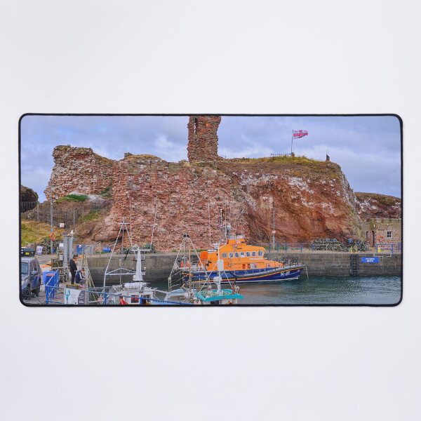 Item preview, Dunbar Harbour with RNLI Lifeboat and Fishing Boats designed and sold by Violaman.