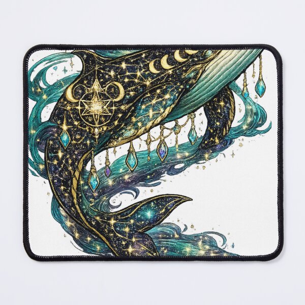 Item preview, Cosmic Mystic Whale | Celestial Ocean Fantasy | Moon Phase Astrology Art designed and sold by irfanshikh.